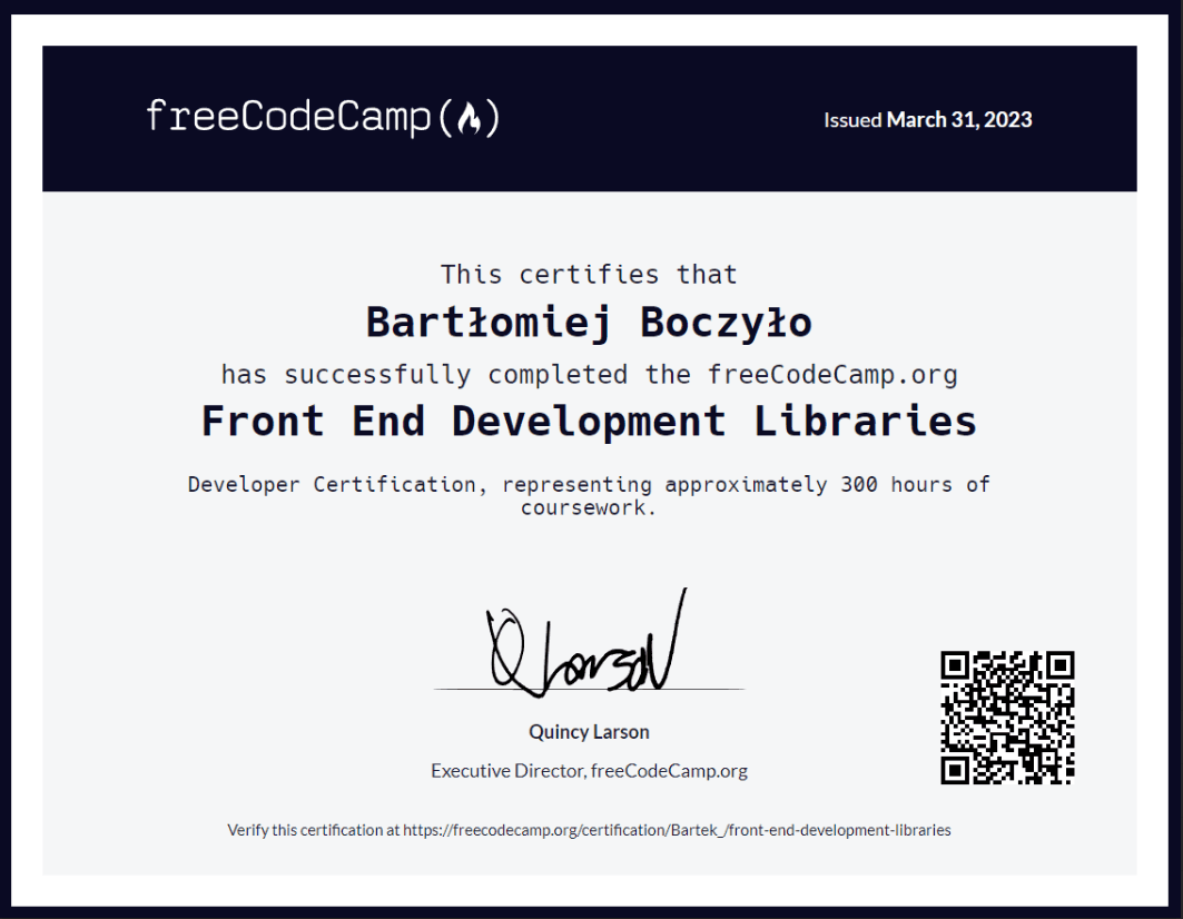 Front End Development Libraries
